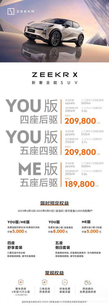 售價(jià)18.98萬(wàn)元起 新奢全能SUV極氪X上市 售價(jià)18.98萬(wàn)元起 新奢全能SUV極氪X上市