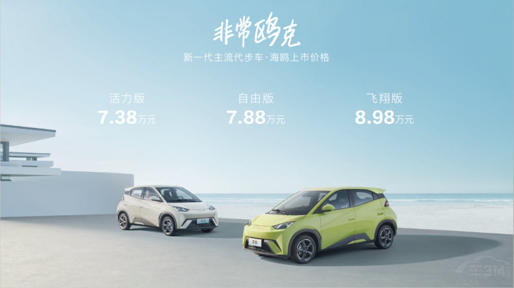 比亞迪海鷗上市 售價(jià)7.38萬(wàn)元-8.98萬(wàn)元 比亞迪海鷗上市 售價(jià)7.38萬(wàn)元-8.98萬(wàn)元