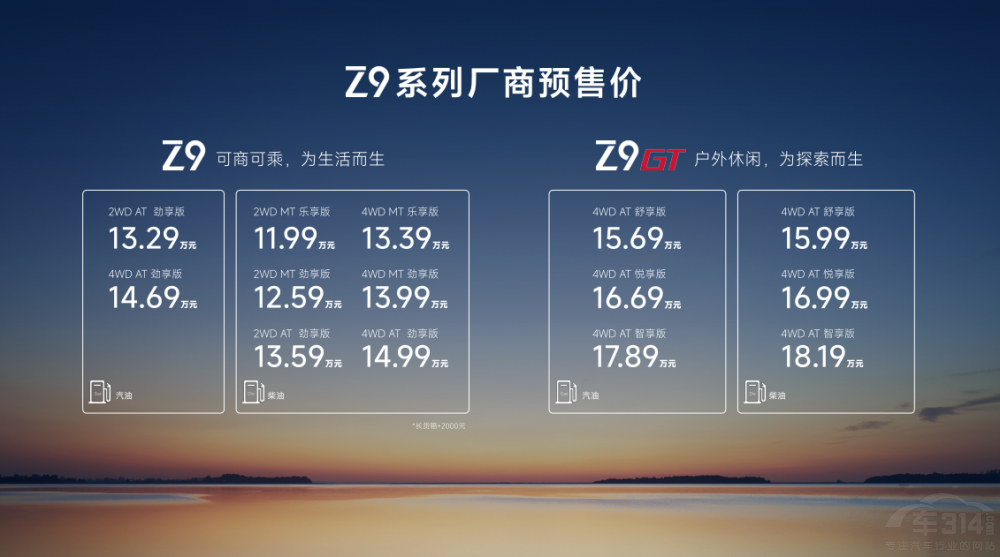 “硬派新玩家”鄭州日產(chǎn)Z9預(yù)售價(jià)11.99萬(wàn)起 “硬派新玩家”鄭州日產(chǎn)Z9預(yù)售價(jià)11.99萬(wàn)起