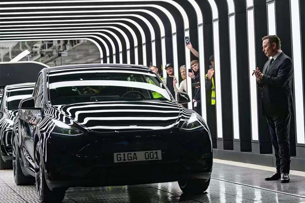 德國總理去特斯拉柏林超級工廠開工儀式 德國總理去特斯拉柏林超級工廠開工儀式