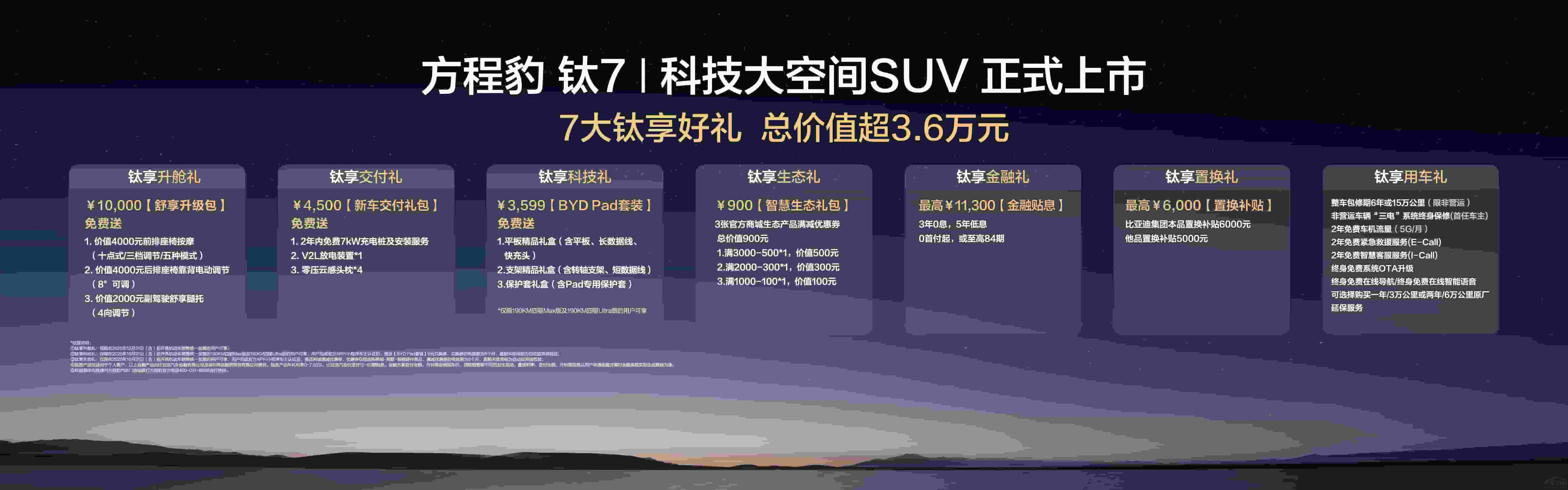 比亞迪“大五座天花板”方程豹鈦7火爆上市 比亞迪“大五座天花板”方程豹鈦7火爆上市